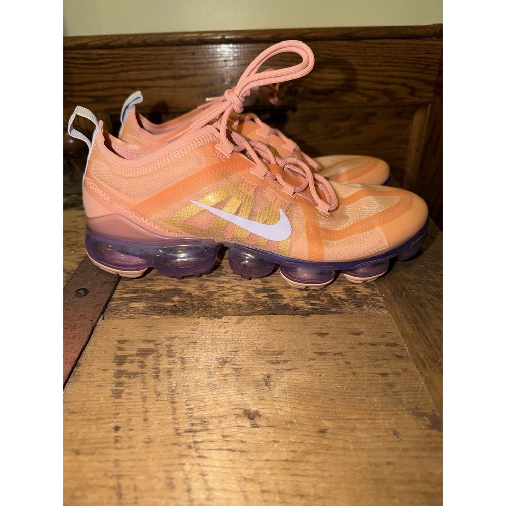 Nike Air VaporMax 2019 Running Shoes "Bleached‎ Coral" AR6632-603 Women's 9.5